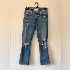 Mother Superior Jeans The Insider Crop Step Fray Holy Melancholy size 26